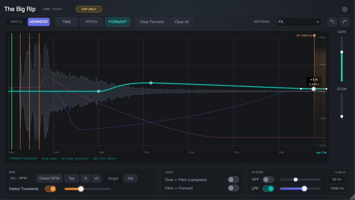 The Big Rip Advanced plugin screenshot