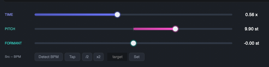 Pitch & Formant Control